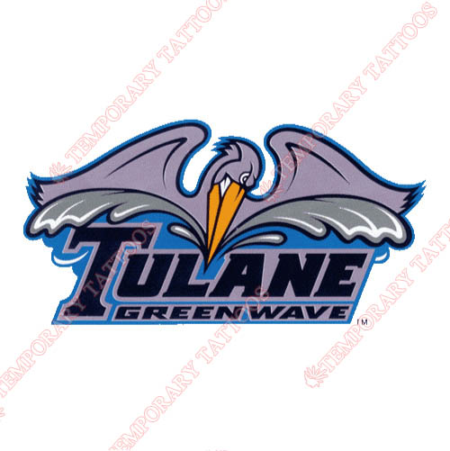 Tulane Green Wave Customize Temporary Tattoos Stickers NO.6602